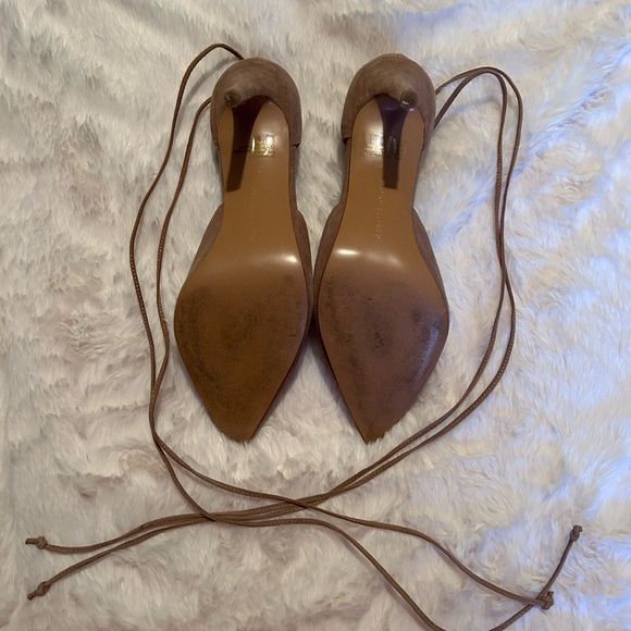 Suede heels- wrap around the leg - worn a few times - Picture 2 of 2